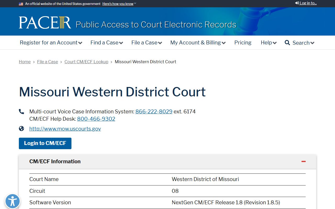St. Clair County Circuit Court federal PACER access distinction
