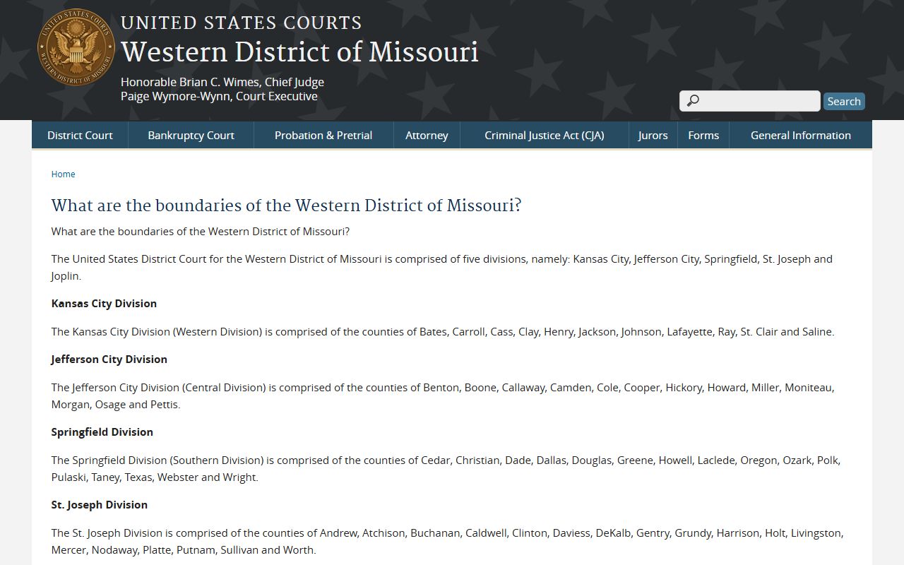 St. Clair County Circuit Court federal district boundary distinction