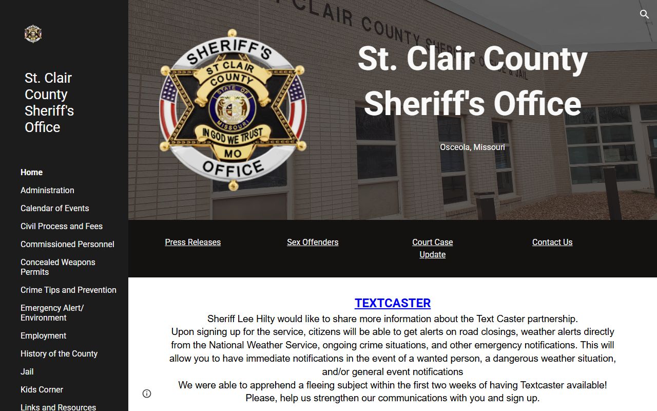 St. Clair County sheriff and jail records official source