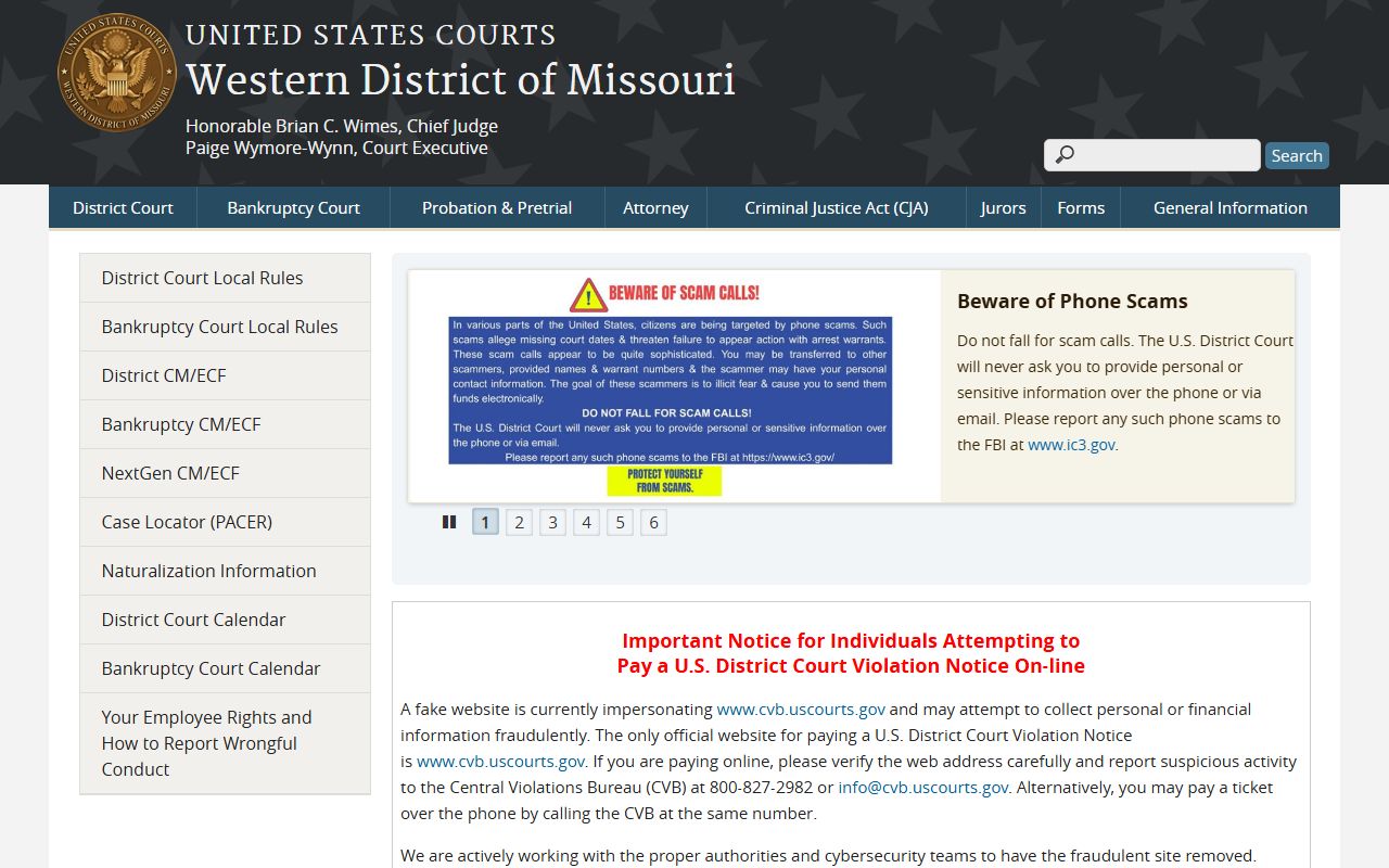 St. Clair County federal court records Western District source