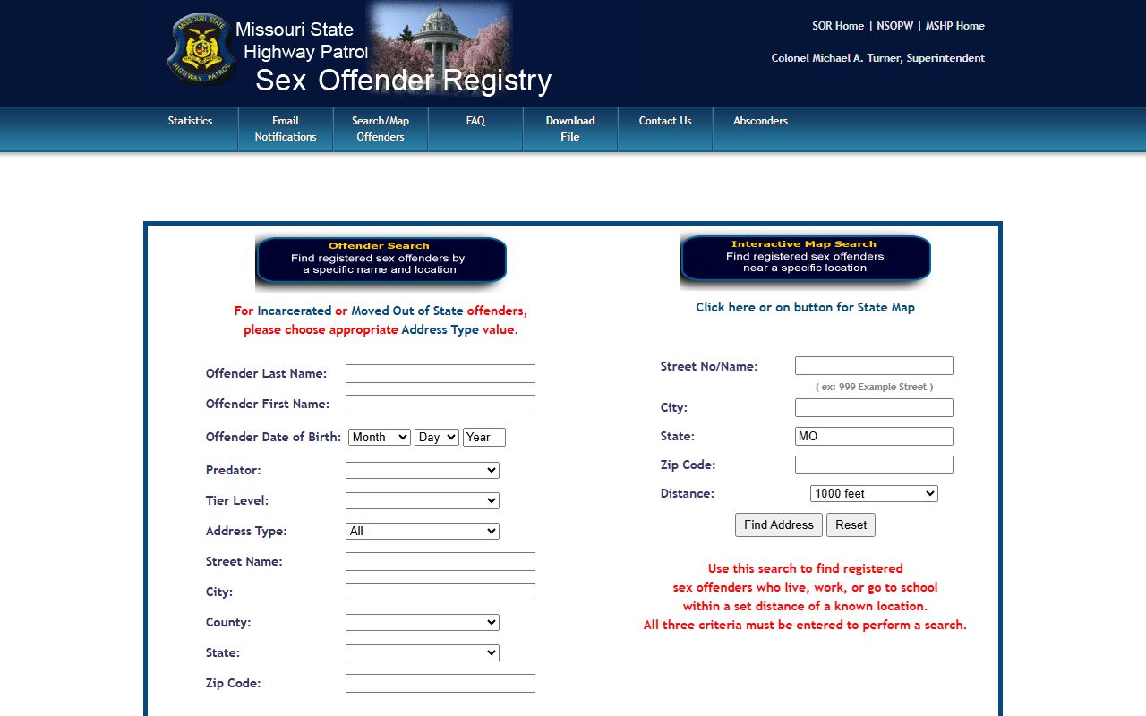 St. Clair County inmate records Missouri state registry search